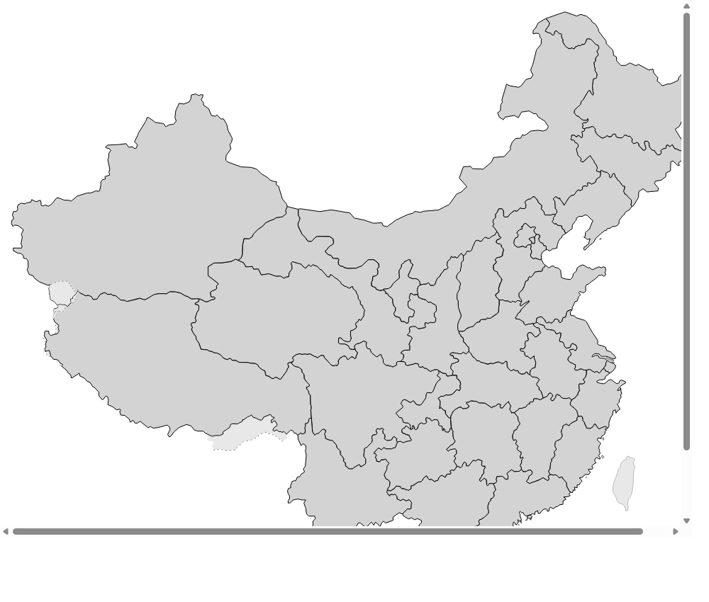 中国地图地区分布底图